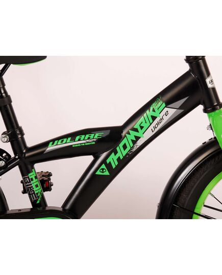 Volare Thombike Kinderfiets - Jongens - 16 inch - Zwart Groen