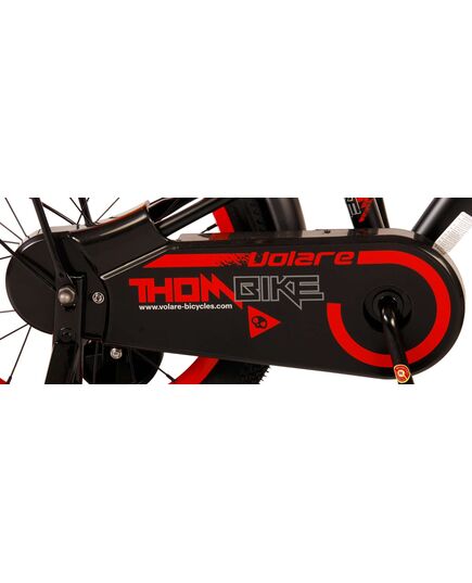 Volare Thombike Kinderfiets - Jongens - 16 inch - Zwart Rood