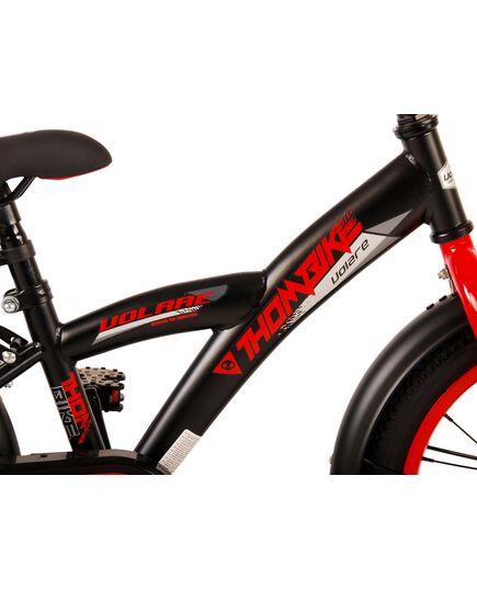 Volare Thombike Kinderfiets - Jongens - 16 inch - Zwart Rood