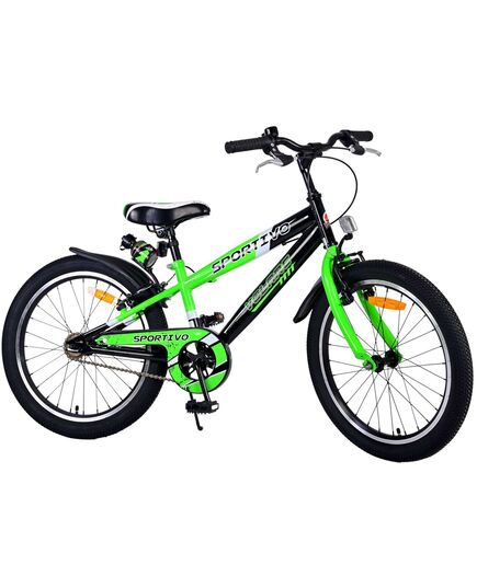 Volare Sportivo Kinderfiets - Jongens - 20 inch - Groen - Twee handremmen