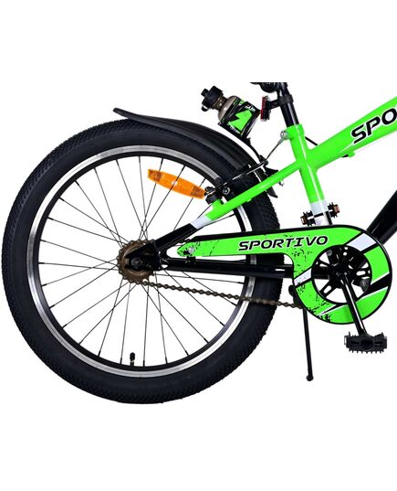 Volare Sportivo Kinderfiets - Jongens - 20 inch - Groen - Twee handremmen