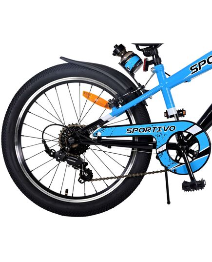 Volare Sportivo Kinderfiets - Jongens - 20 inch - Blauw - 7 versnellingen