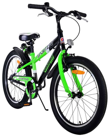 Volare Sportivo Kinderfiets - Jongens - 20 inch - Groen - Twee handremmen