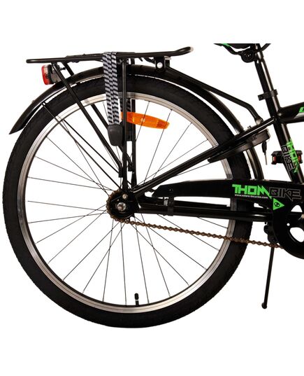 Volare Thombike Kinderfiets - Jongens - 24 inch - Zwart Groen