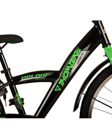 Volare Thombike Kinderfiets - Jongens - 24 inch - Zwart Groen