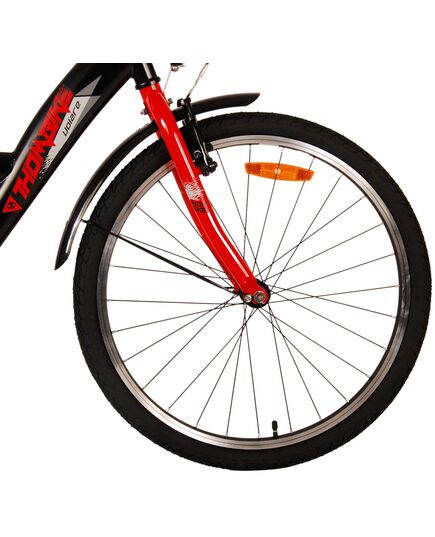 Volare Thombike Kinderfiets - Jongens - 24 inch - Zwart Rood