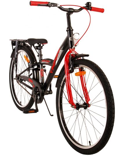 Volare Thombike Kinderfiets - Jongens - 24 inch - Zwart Rood