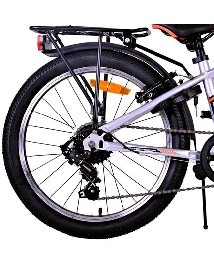 Volare Cross Kinderfiets - Jongens - 20 inch - Zilver , 6 versnellingen