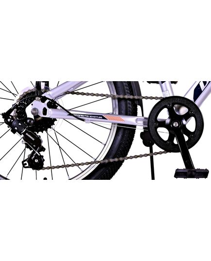 Volare Cross Kinderfiets - Jongens - 20 inch - Zilver , 6 versnellingen