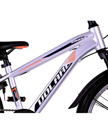 Volare Cross Kinderfiets - Jongens - 20 inch - Zilver , 6 versnellingen