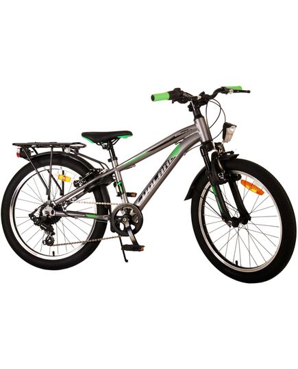 Volare Cross Kinderfiets - Jongens - 20 inch - donker Grijs, 6 versnellingen
