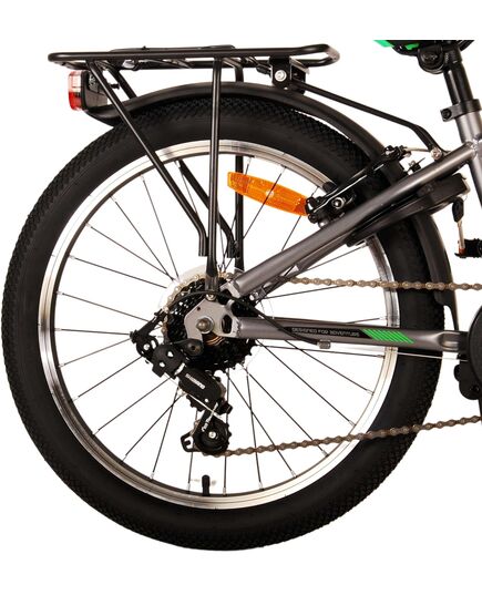 Volare Cross Kinderfiets - Jongens - 20 inch - donker Grijs, 6 versnellingen