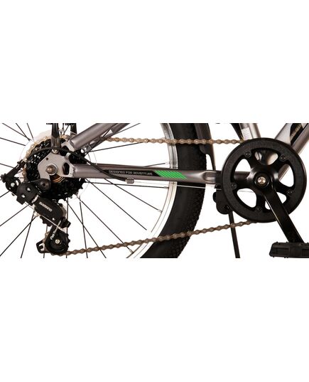 Volare Cross Kinderfiets - Jongens - 20 inch - donker Grijs, 6 versnellingen