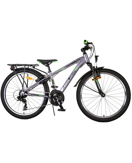Volare Cross Kinderfiets - Jongens - 24 inch - donker Grijs - 18 versnellingen