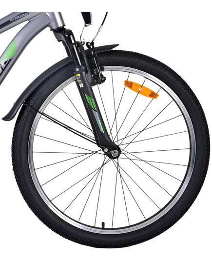 Volare Cross Kinderfiets - Jongens - 24 inch - donker Grijs