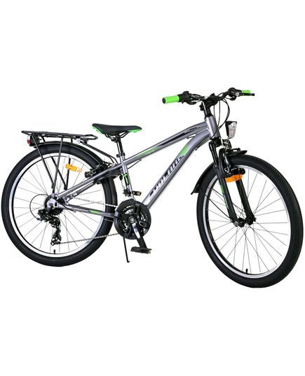 Volare Cross Kinderfiets - Jongens - 24 inch - donker Grijs - 18 versnellingen