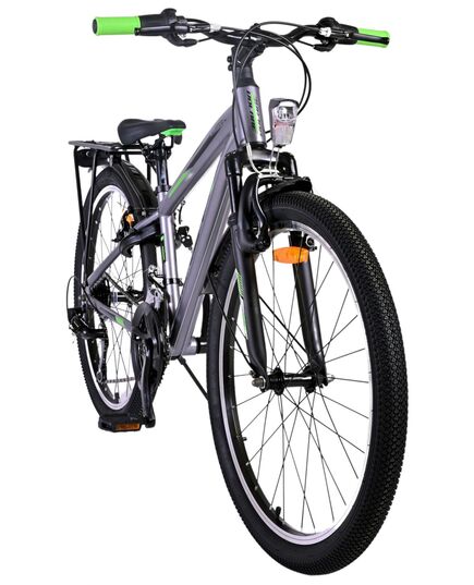 Volare Cross Kinderfiets - Jongens - 24 inch - donker Grijs - 18 versnellingen