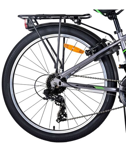 Volare Cross Kinderfiets - Jongens - 24 inch - donker Grijs - 18 versnellingen