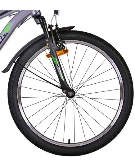 Volare Cross Kinderfiets - Jongens - 24 inch - donker Grijs - 18 versnellingen