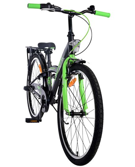 Volare Thombike Kinderfiets - Jongens - 24 inch - Groen Zwart - 3 versnellingen