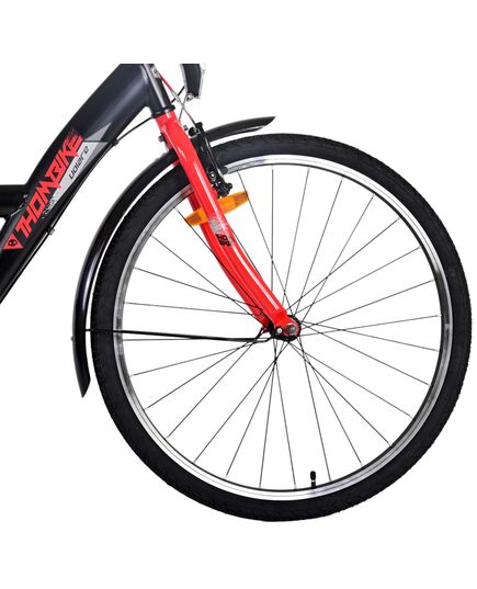 Volare Thombike Kinderfiets - Jongens - 26 inch - Zwart Rood - 3 versnellingen