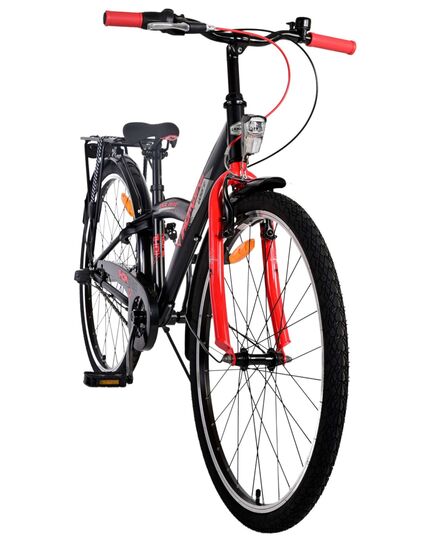 Volare Thombike Kinderfiets - Jongens - 26 inch - Zwart Rood - 3 versnellingen