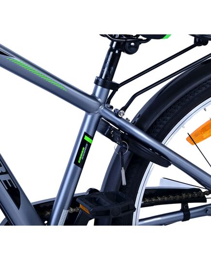 Volare Cross Kinderfiets - Jongens - 24 inch - donker Grijs- 3 versnellingen