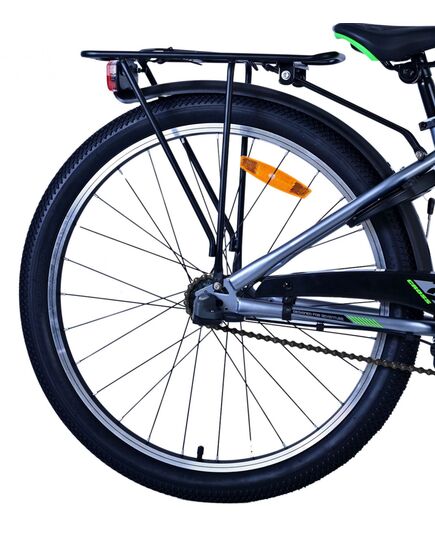 Volare Cross Kinderfiets - Jongens - 24 inch - donker Grijs- 3 versnellingen