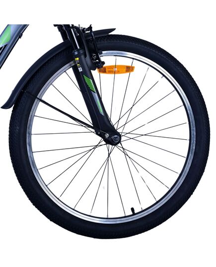 Volare Cross Kinderfiets - Jongens - 24 inch - donker Grijs- 3 versnellingen