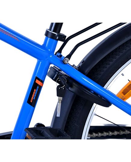 Volare Cross Kinderfiets - Jongens - 24 inch - Blauw - 3 versnellingen