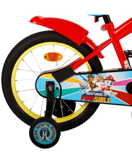 Paw Patrol Kinderfahrrad – Jungen – 16 Zoll – Rot Blau