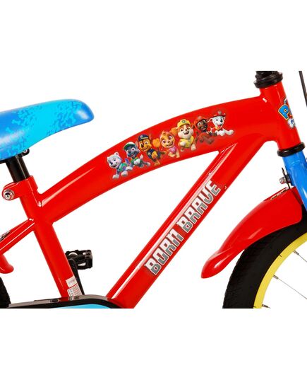 Paw Patrol Kinderfahrrad – Jungen – 16 Zoll – Rot Blau