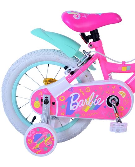 Rower dziecięcy Barbie - Dziewczynki - 14 cali - Różowy - Dwa hamulce ręczne