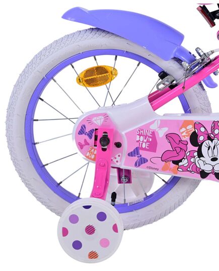 Disney Minnie Kinderfiets - Meisjes - 16 inch - Roze - Twee handremmen