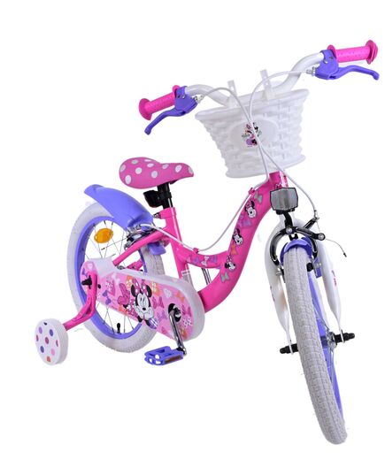 Disney Minnie Kinderfiets - Meisjes - 16 inch - Roze - Twee handremmen