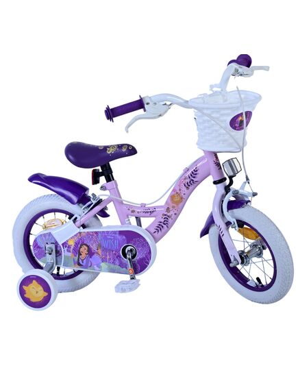 Disney Wish Kinderfiets - Meisjes - 12 inch - Paars - Twee Handremmen