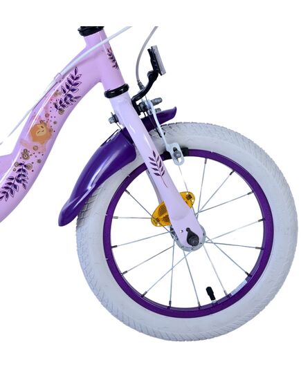 Disney Wish Kinderfiets - Meisjes - 14 inch - Paars - Twee handremmen