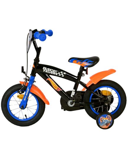 Hot Wheels Kinderfiets - Jongens - 12 inch - Zwart Oranje Blauw