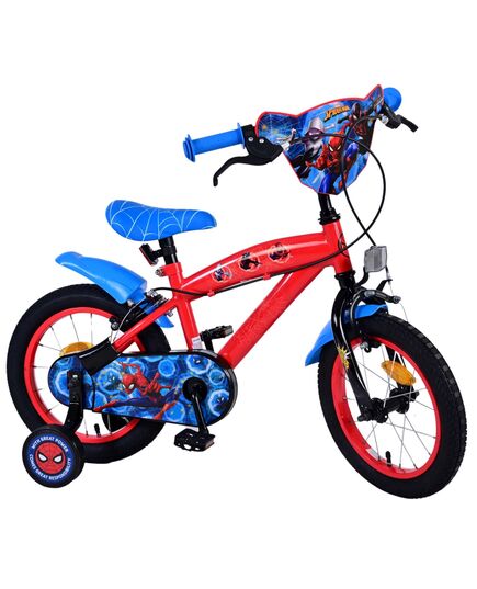 Ultimate Spider-Man Kinderfiets - Jongens - 14 inch - Blauw/Rood - Twee handremmen