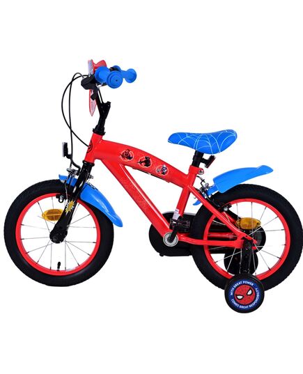 Ultimate Spider-Man Kinderfiets - Jongens - 14 inch - Blauw/Rood - Twee handremmen