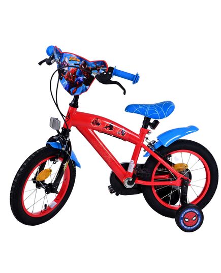 Ultimate Spider-Man Kinderfiets - Jongens - 14 inch - Blauw/Rood - Twee handremmen