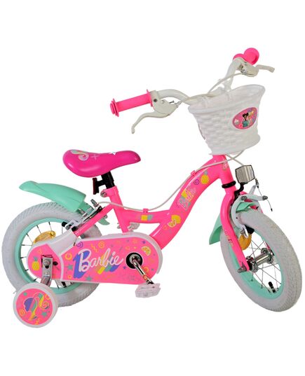 Barbie Kinderfiets - Meisjes - 12 inch - Roze - Twee Handremmen