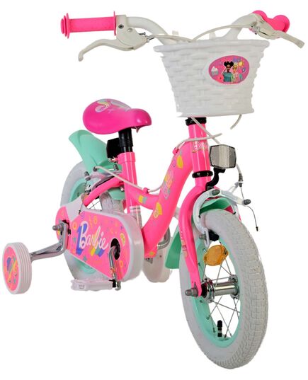 Barbie Kinderfiets - Meisjes - 12 inch - Roze - Twee Handremmen