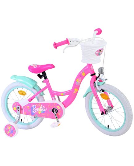 Barbie Kinderfiets - Meisjes - 16 inch - Roze - Twee handremmen