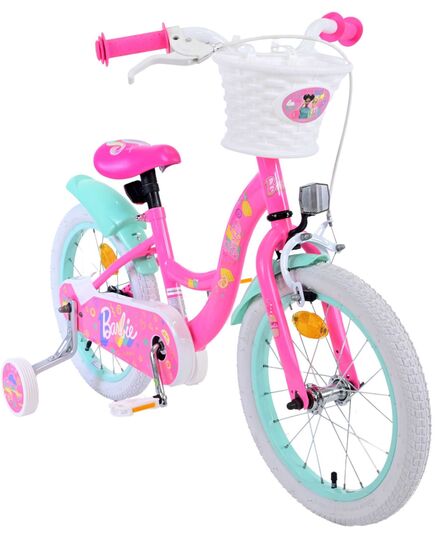 Barbie Kinderfiets - Meisjes - 16 inch - Roze - Twee handremmen