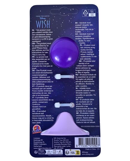 Disney Wish Fietstoeter - Meisjes - Paars