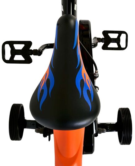 Hot Wheels Kids Bike - Boys - 14 inch - Black Orange Blue
