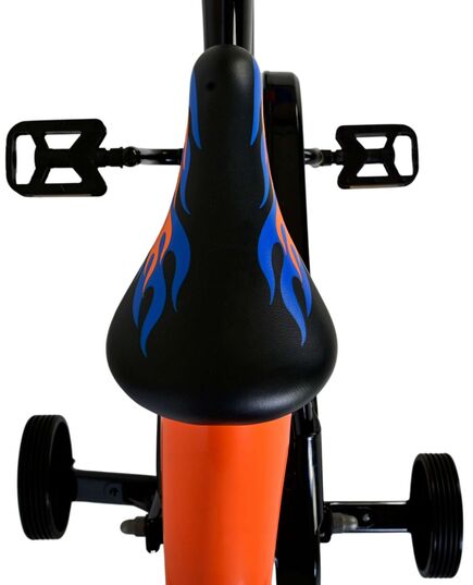 Hot Wheels Kinderfiets - Jongens - 16 inch - Zwart Oranje Blauw - Twee handremmen