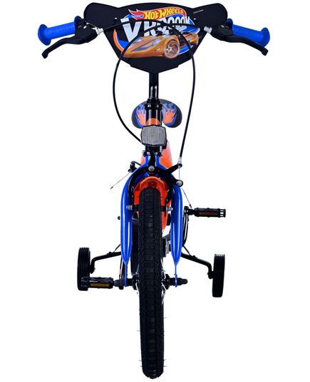 Hot Wheels Kinderfiets - Jongens - 16 inch - Zwart Oranje Blauw - Twee handremmen