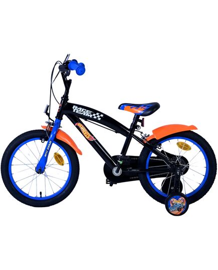 Hot Wheels Kinderfiets - Jongens - 16 inch - Zwart Oranje Blauw - Twee handremmen